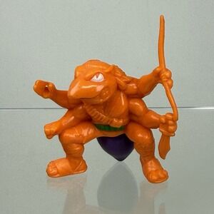 Army Ants Action Figure Orange Soldier  Hasbro 1987 - Orange Purple Staff